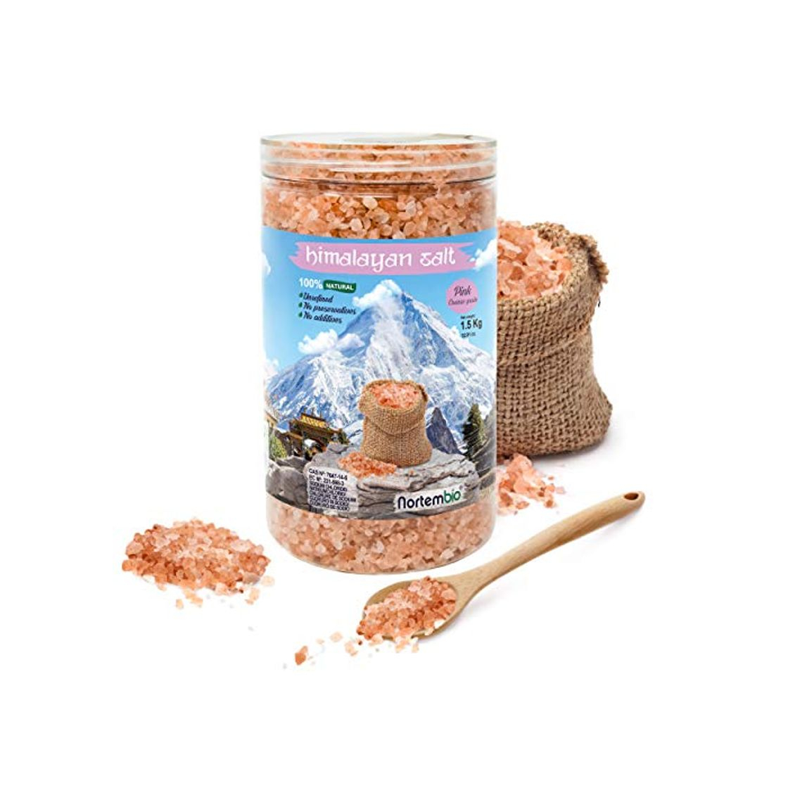 Social Nortembio Sal Rosa del Himalaya 1,5 Kg. Gruesa