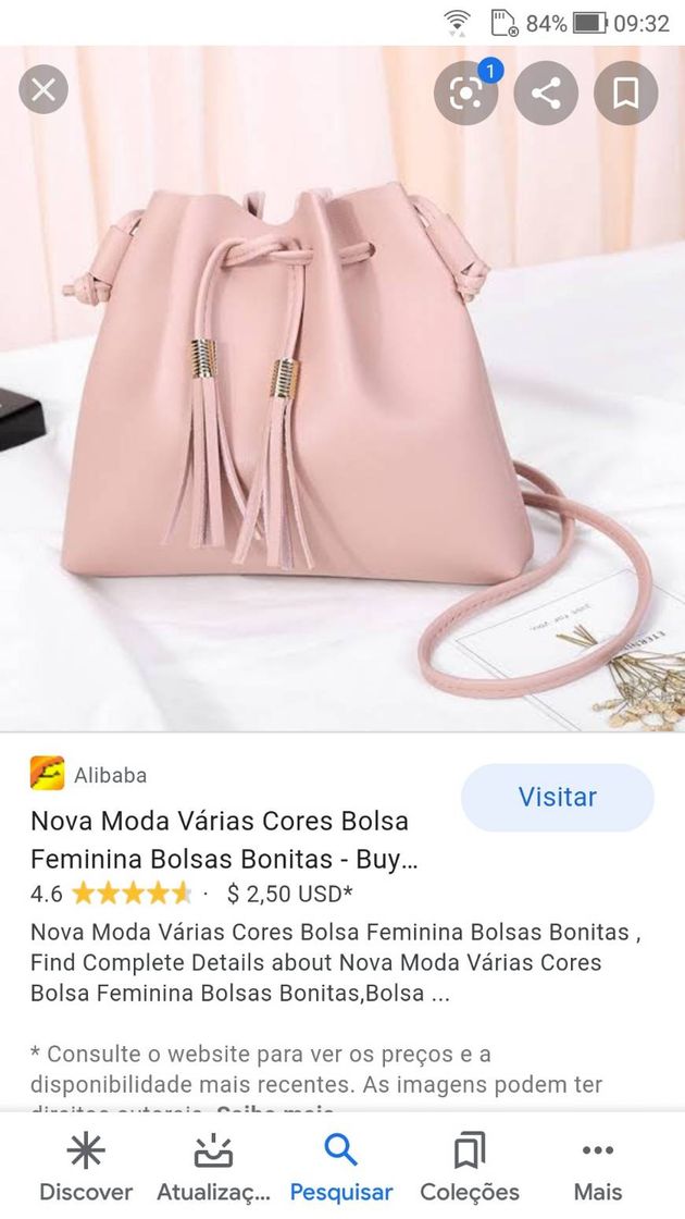 Moda Bolsa rosa 