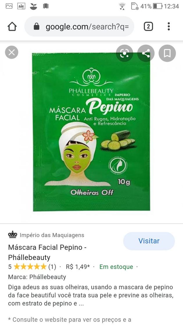 Moda Máscara de pepino skin care