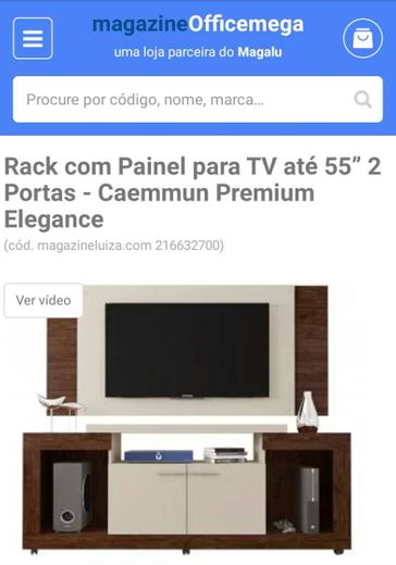 Rack com painel