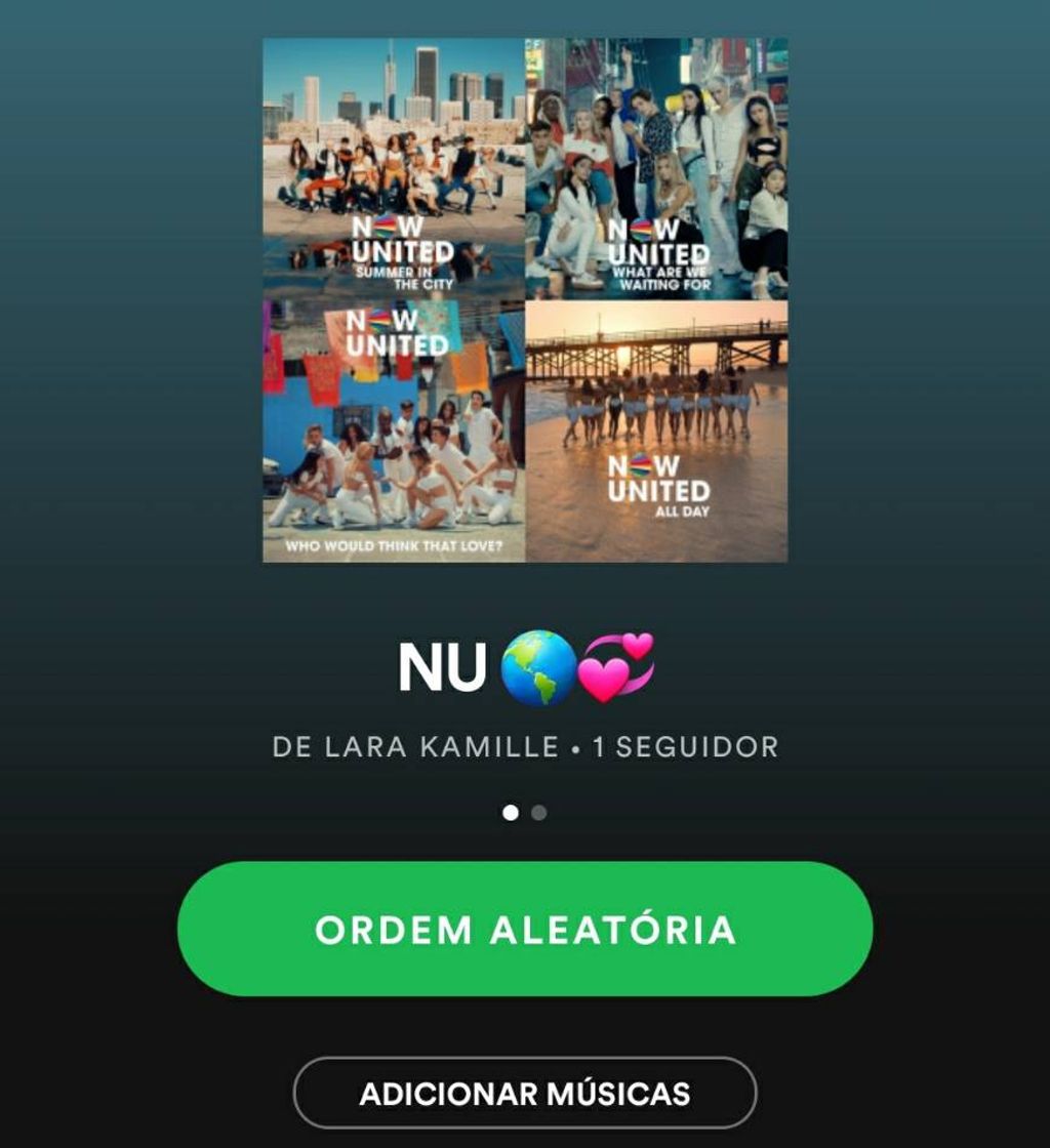 Moda NU🌎💞 - músicas do now united em ordem cronológica 