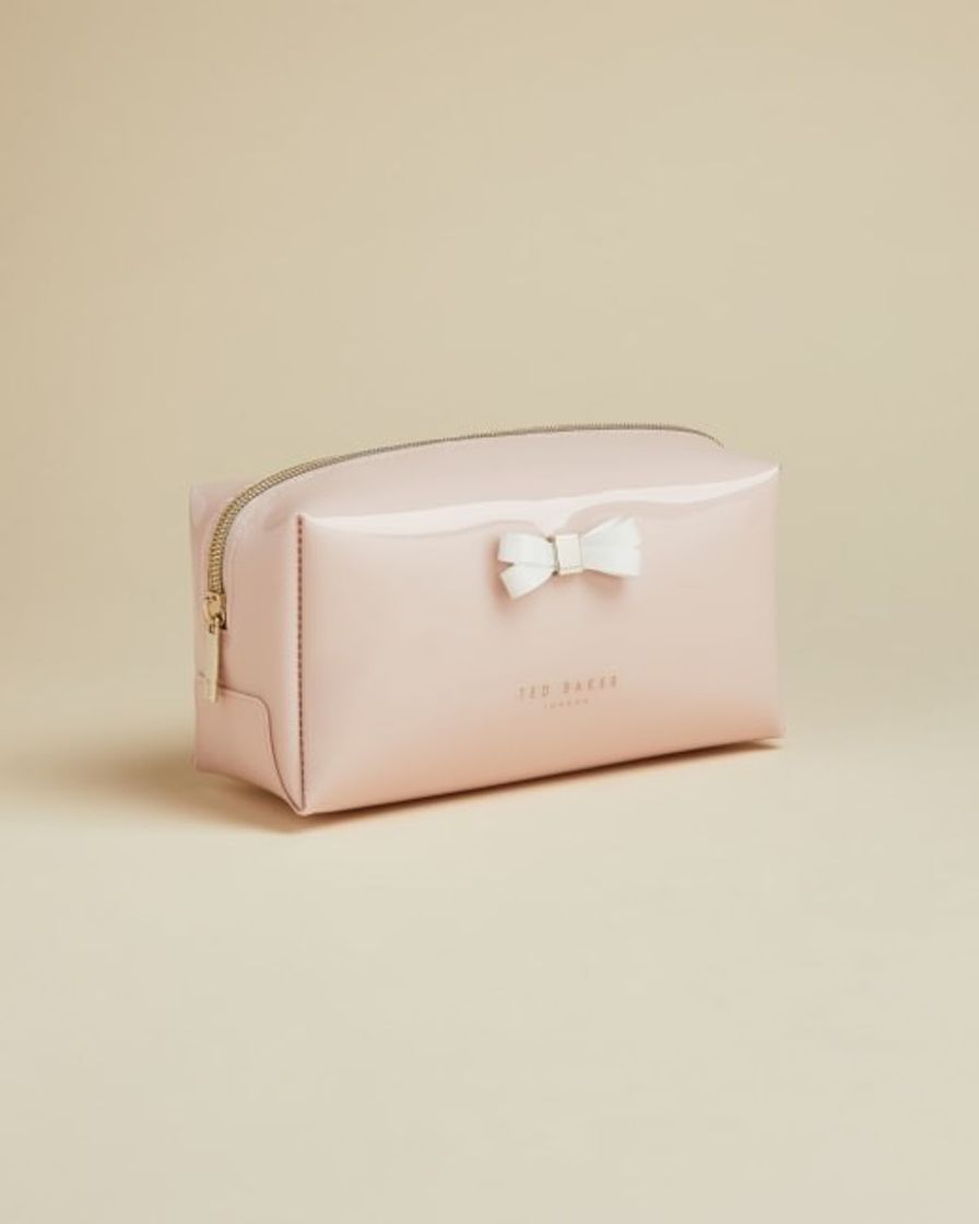 Products Bow detail make up bag - Dusky Pink