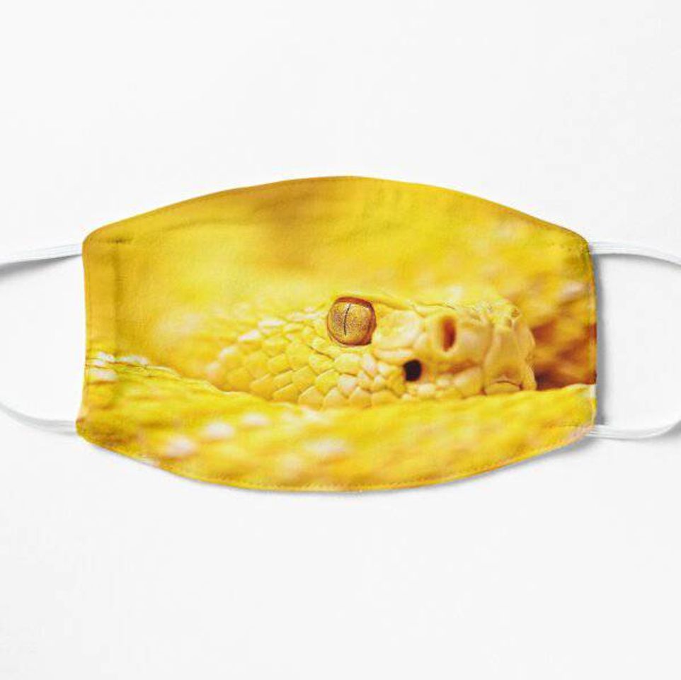 Fashion Custom Face Mask Yellow Snake