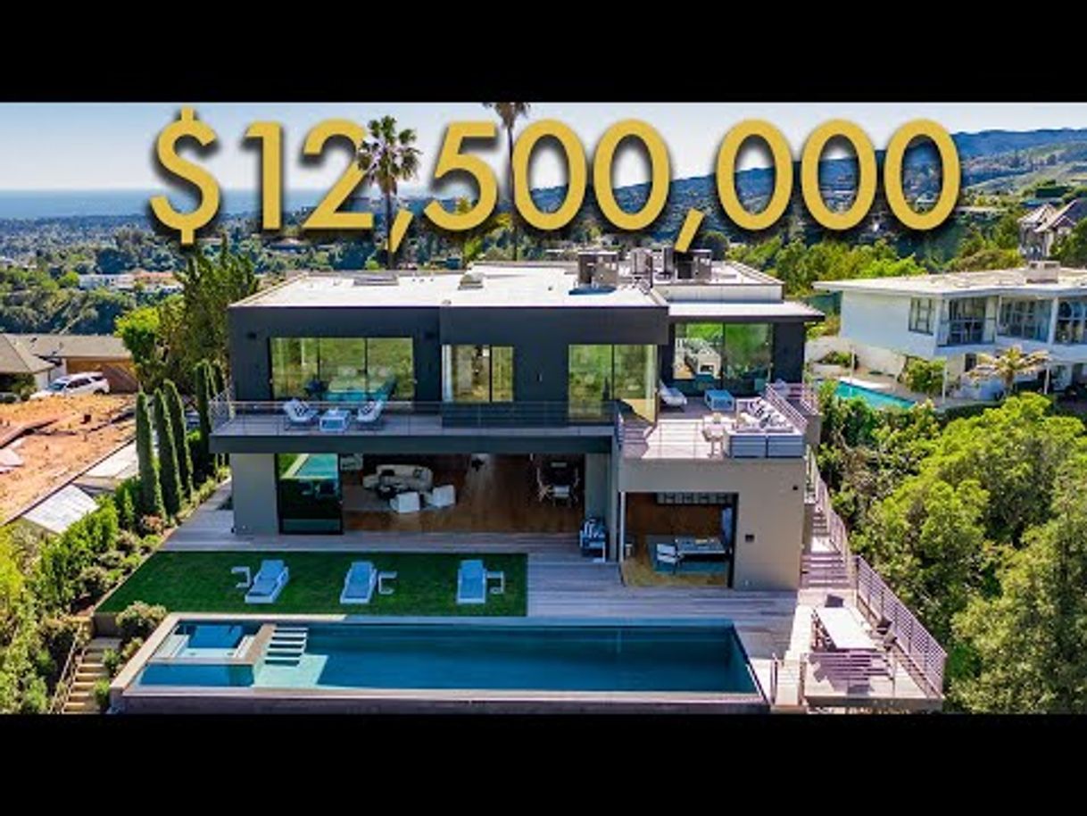 Place INSIDE a $12,500,000 LOS ANGELES MODERN MANSION