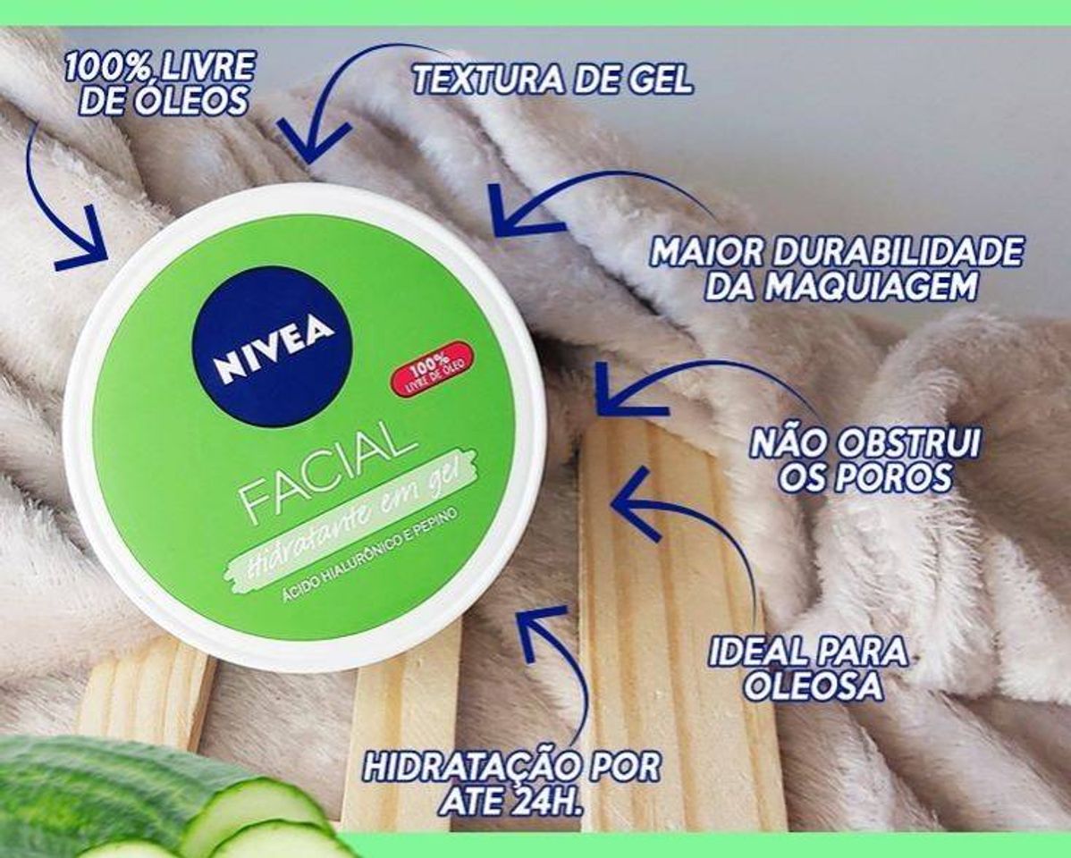 Product Hidratante Facial em gel de pepino