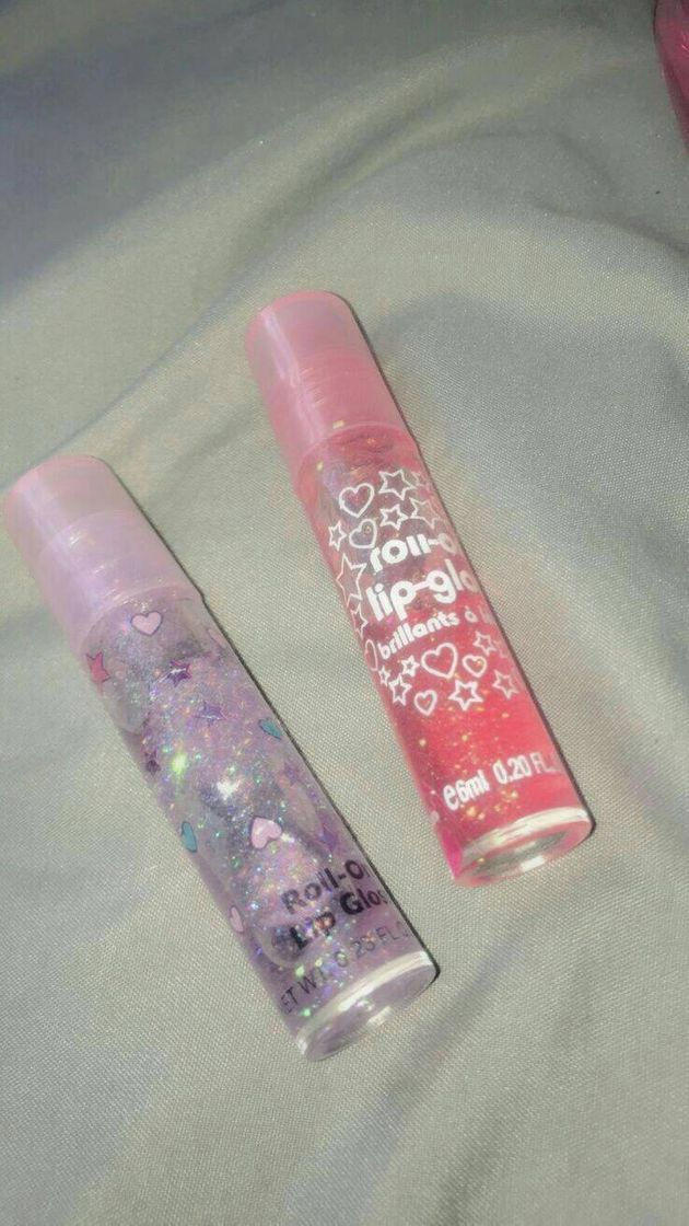 Productos Gloss rosa e roxo com glitter 💖💜