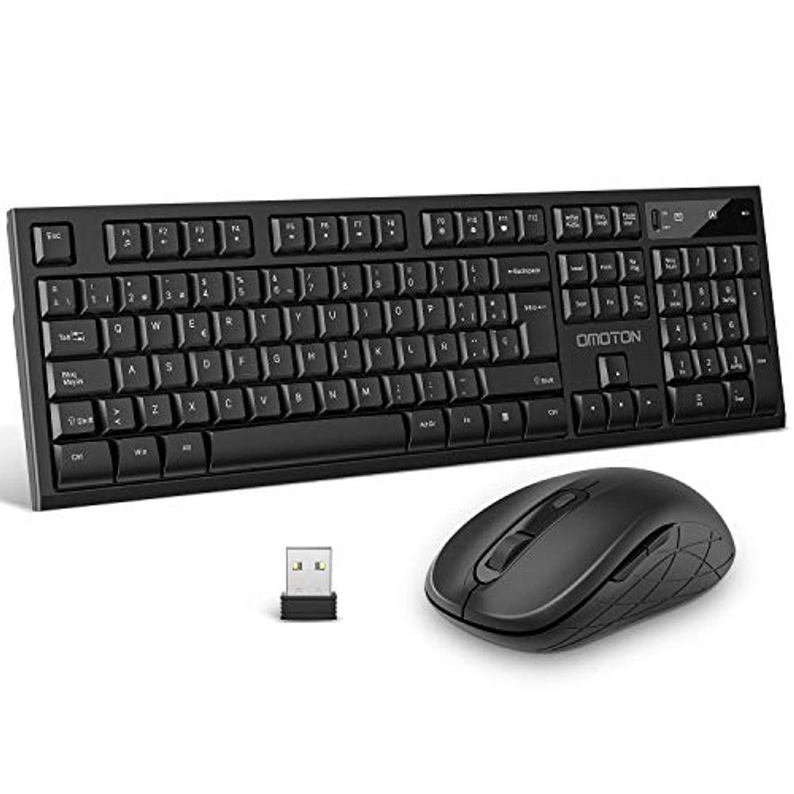 Products OMOTON Combos Teclado y Ratón Inalámbrico para Windows, 2.4G