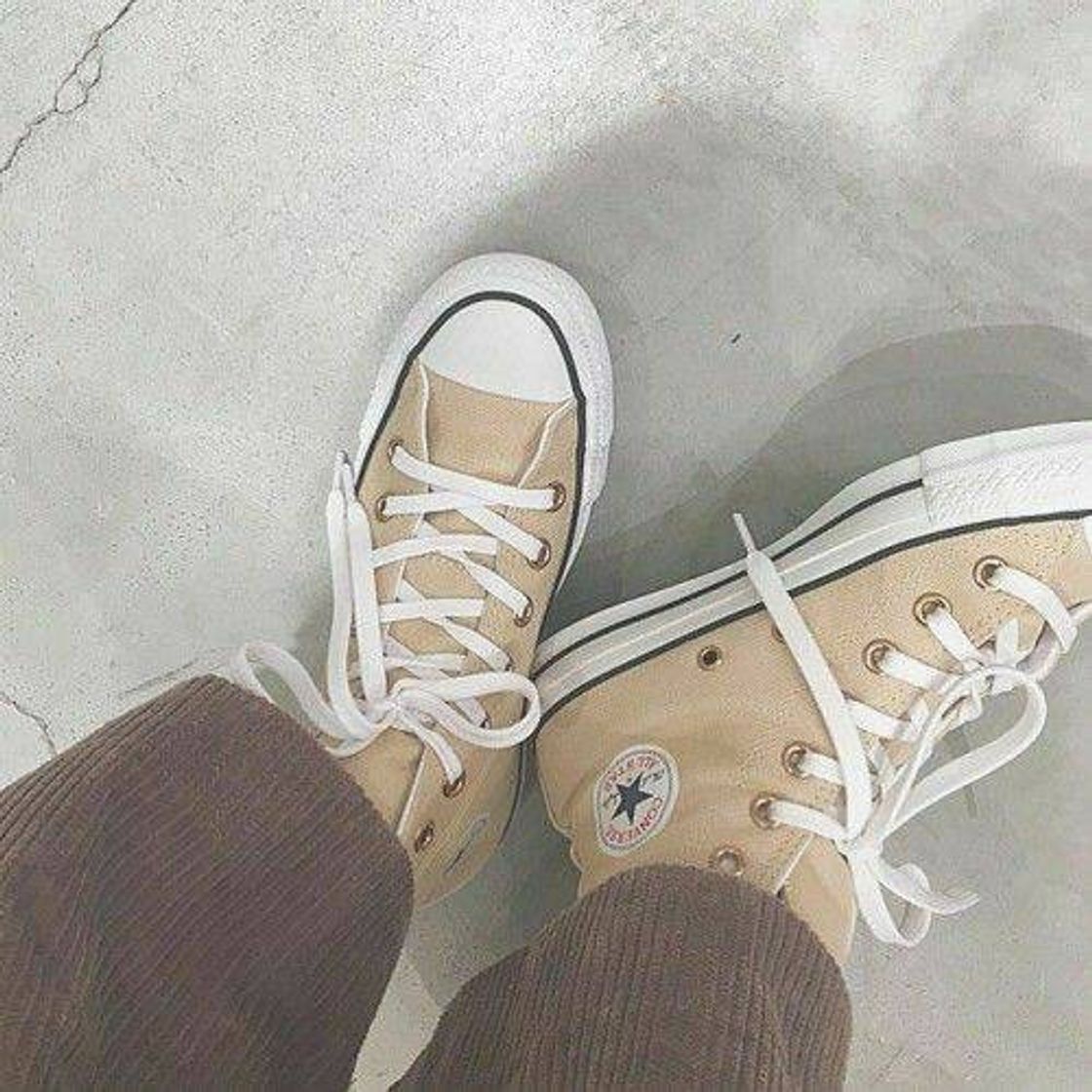 Fashion converse all star beje