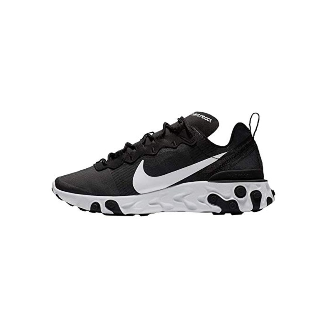 Social Nike W React Element 55, Zapatillas de Running para Mujer, Negro