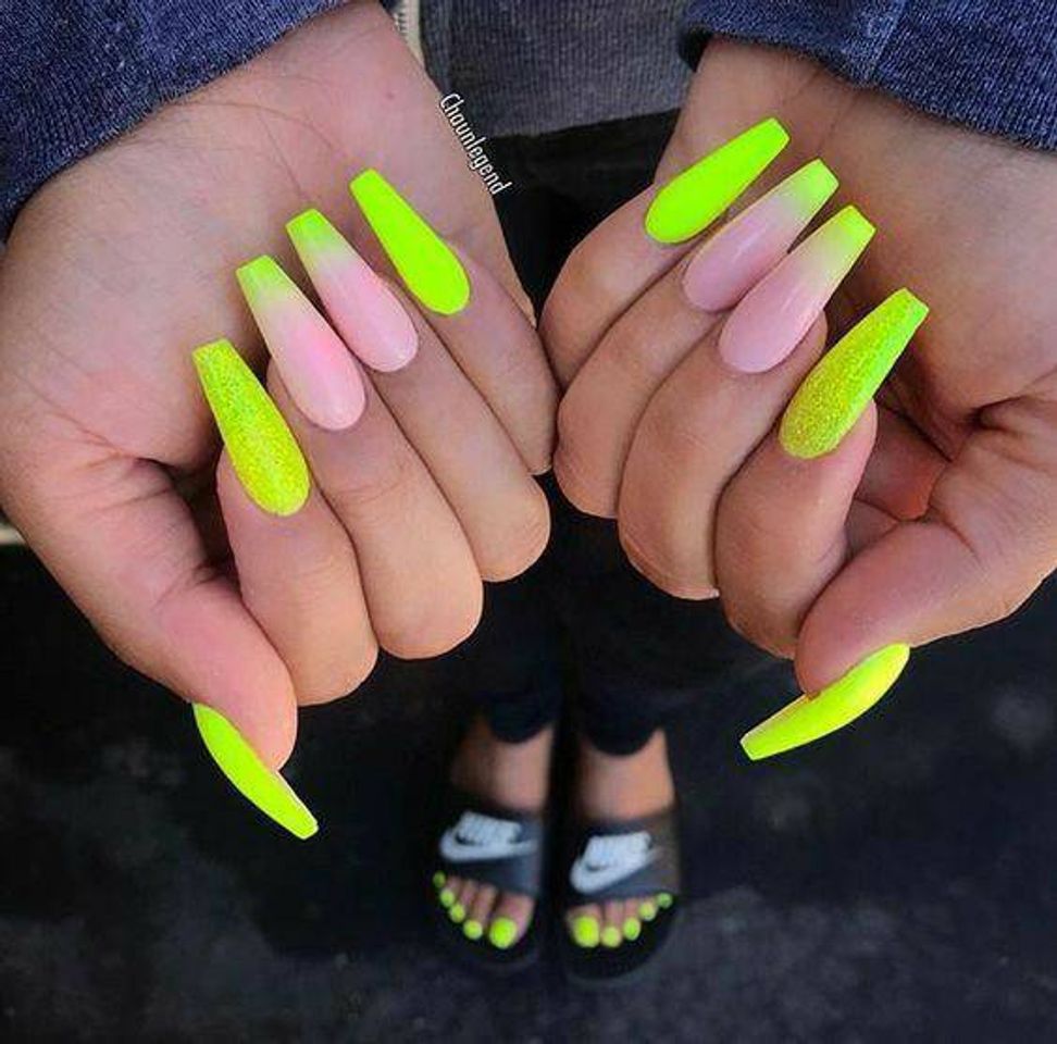 Fashion Unhas neon