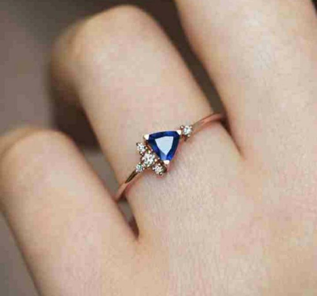 Social Anel pedrinha azul R$9,00 😍