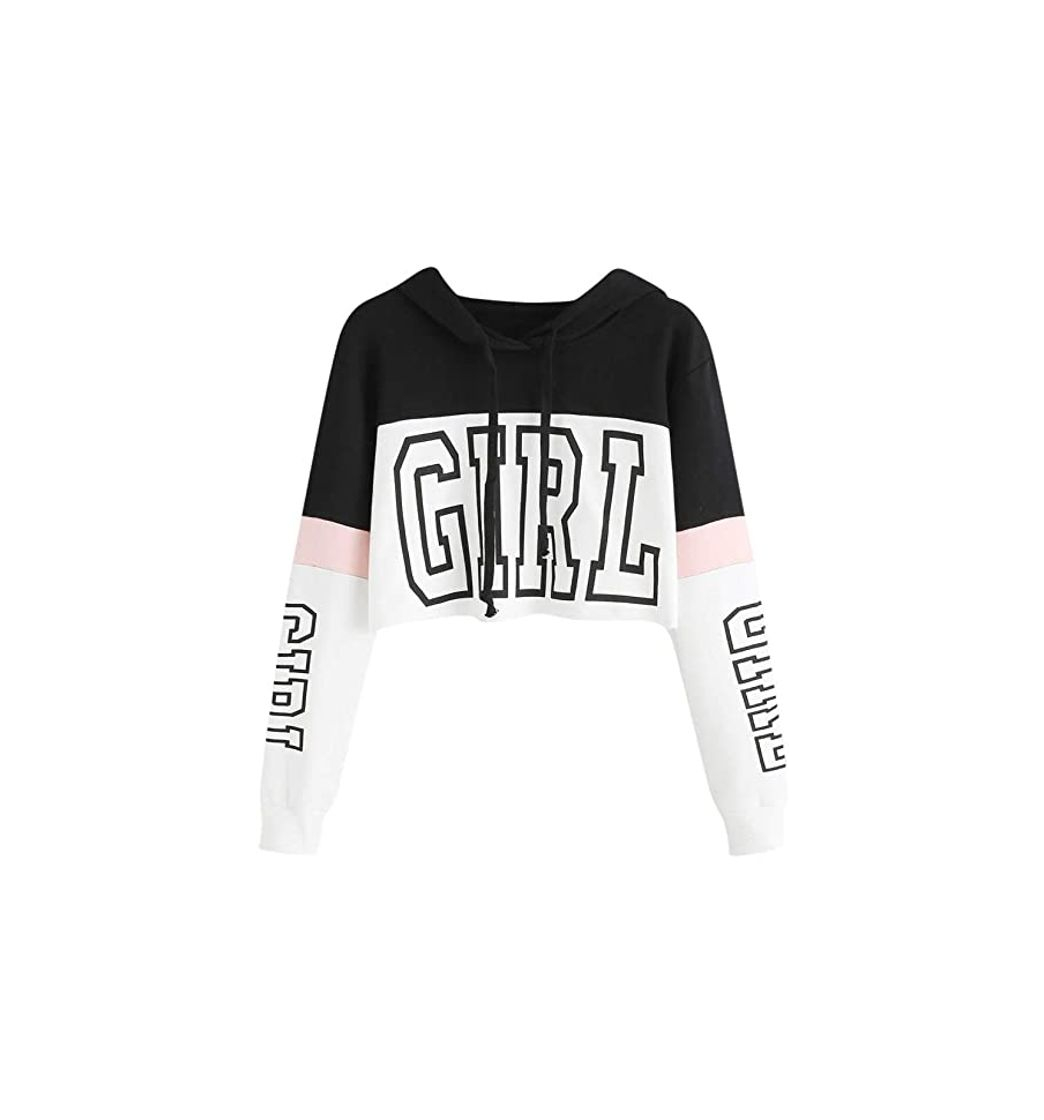 Fashion Mujer Sudaderas Cortas, Venmo 2017 Otoño BLACKDOPE Impresión Manga Larga Blusa Tops