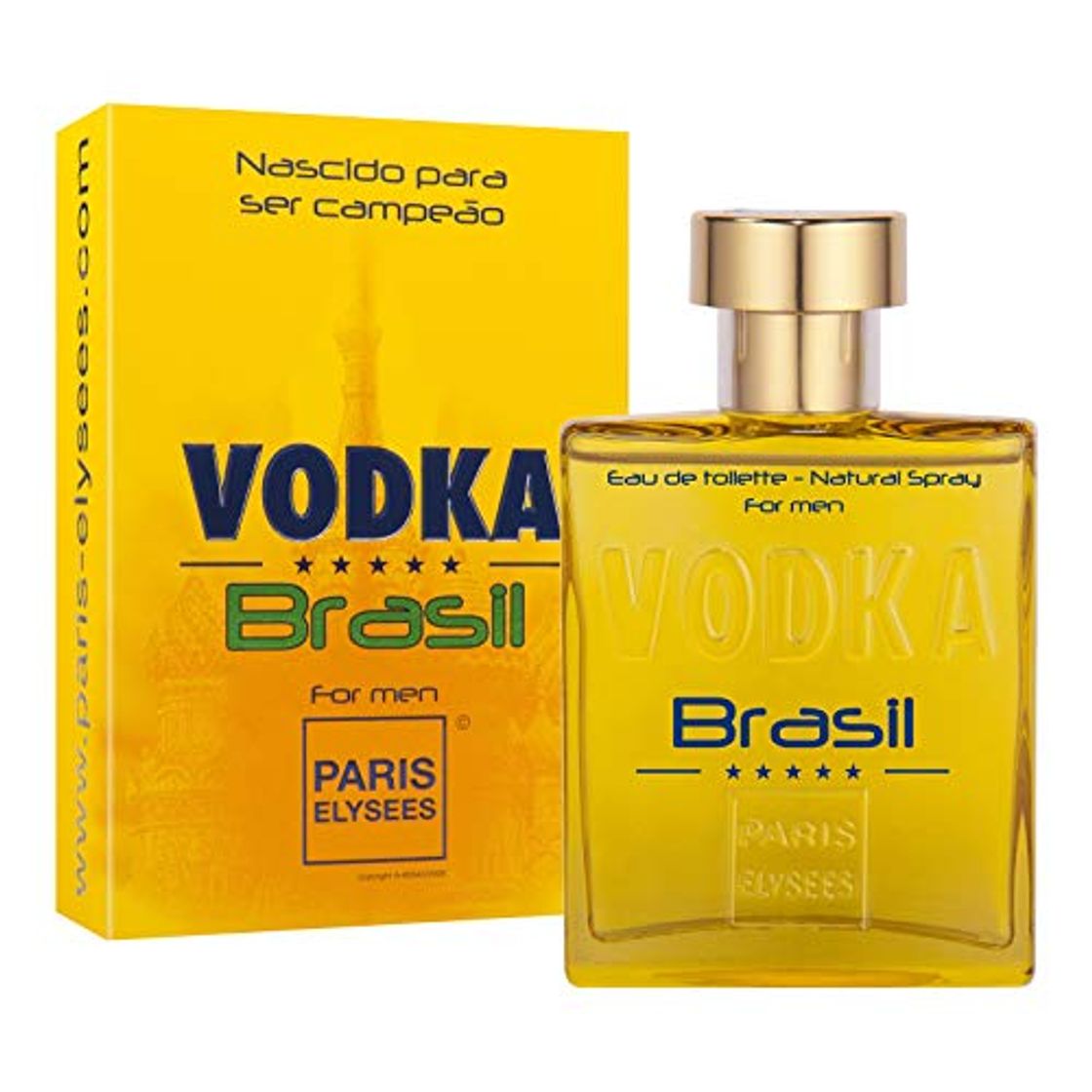 Product Vodka Brazil Yellow Paris Elysees Eau de Toilette Vaporizador 100 ml Perfume Hombre