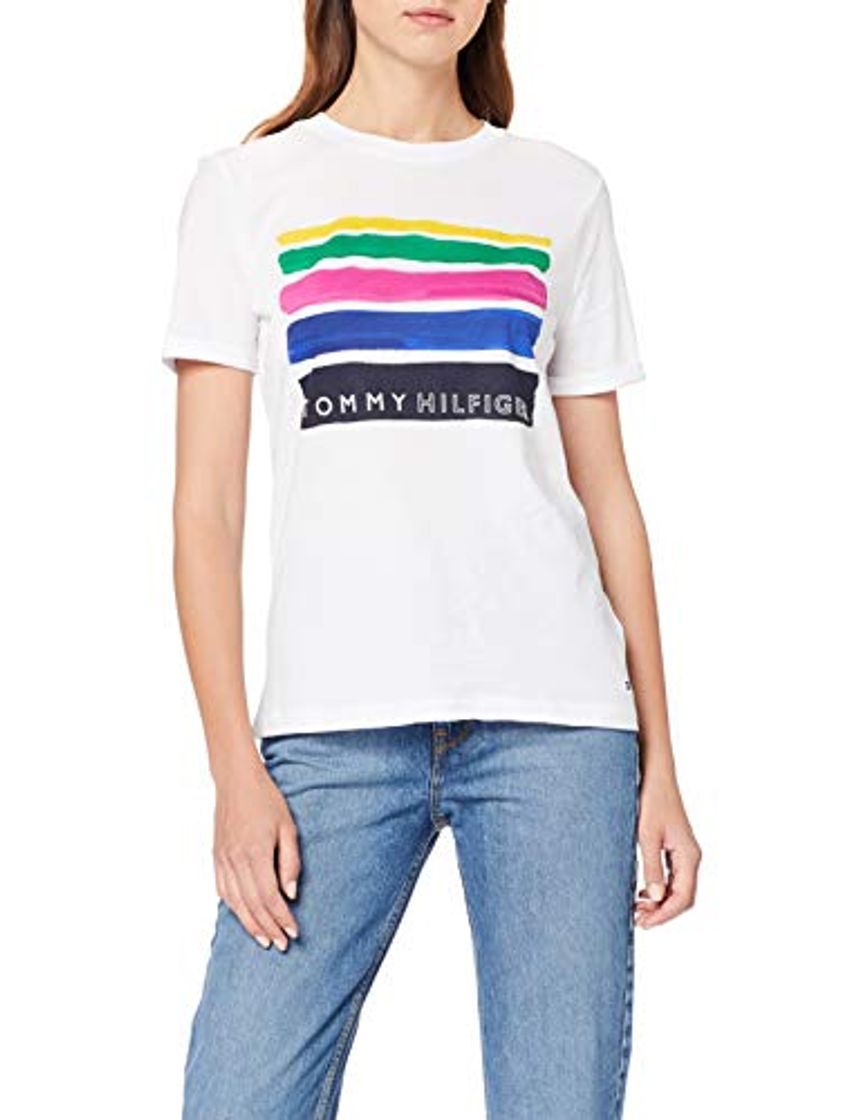 Fashion Tommy Hilfiger Brooke C-nk tee SS Camiseta para Mujer

