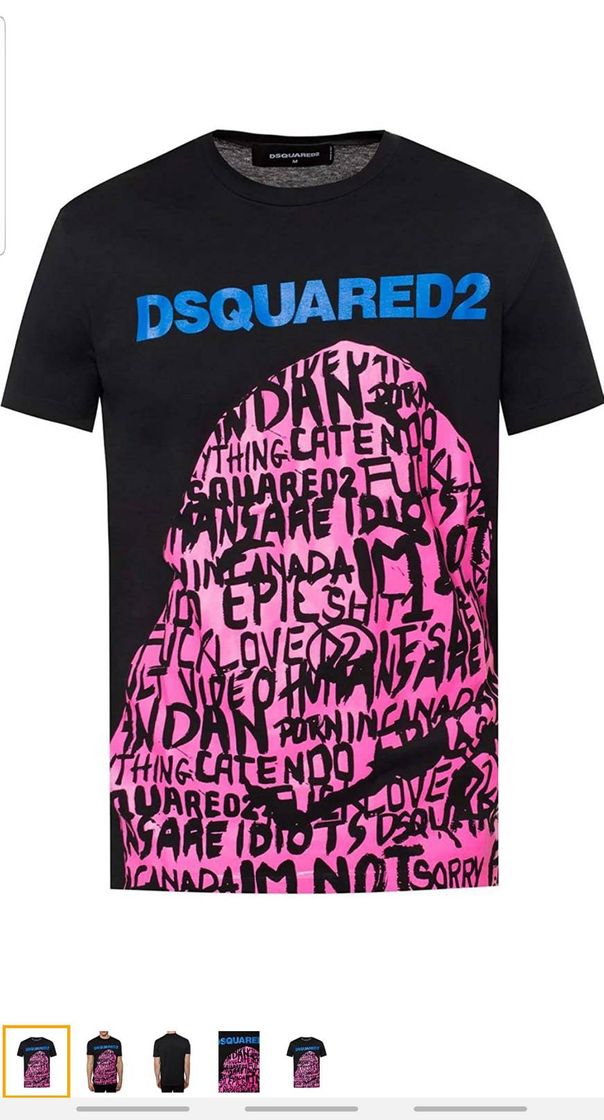 Moda Dsquared2 Camiseta Hombre Nero

