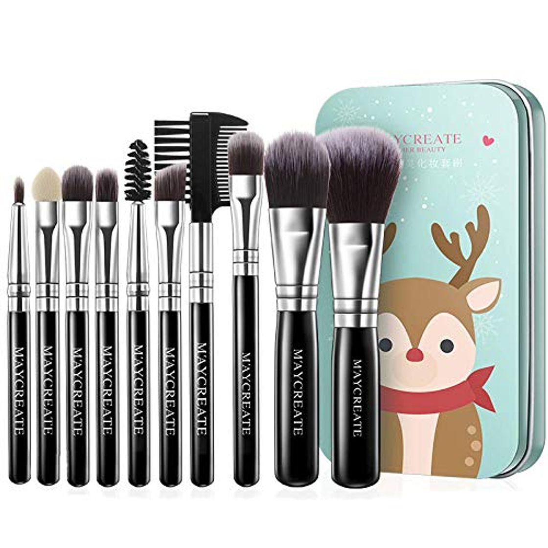 Productos 10 conjuntos de juego de pinceles de maquillaje conjunto de herramientas pincel