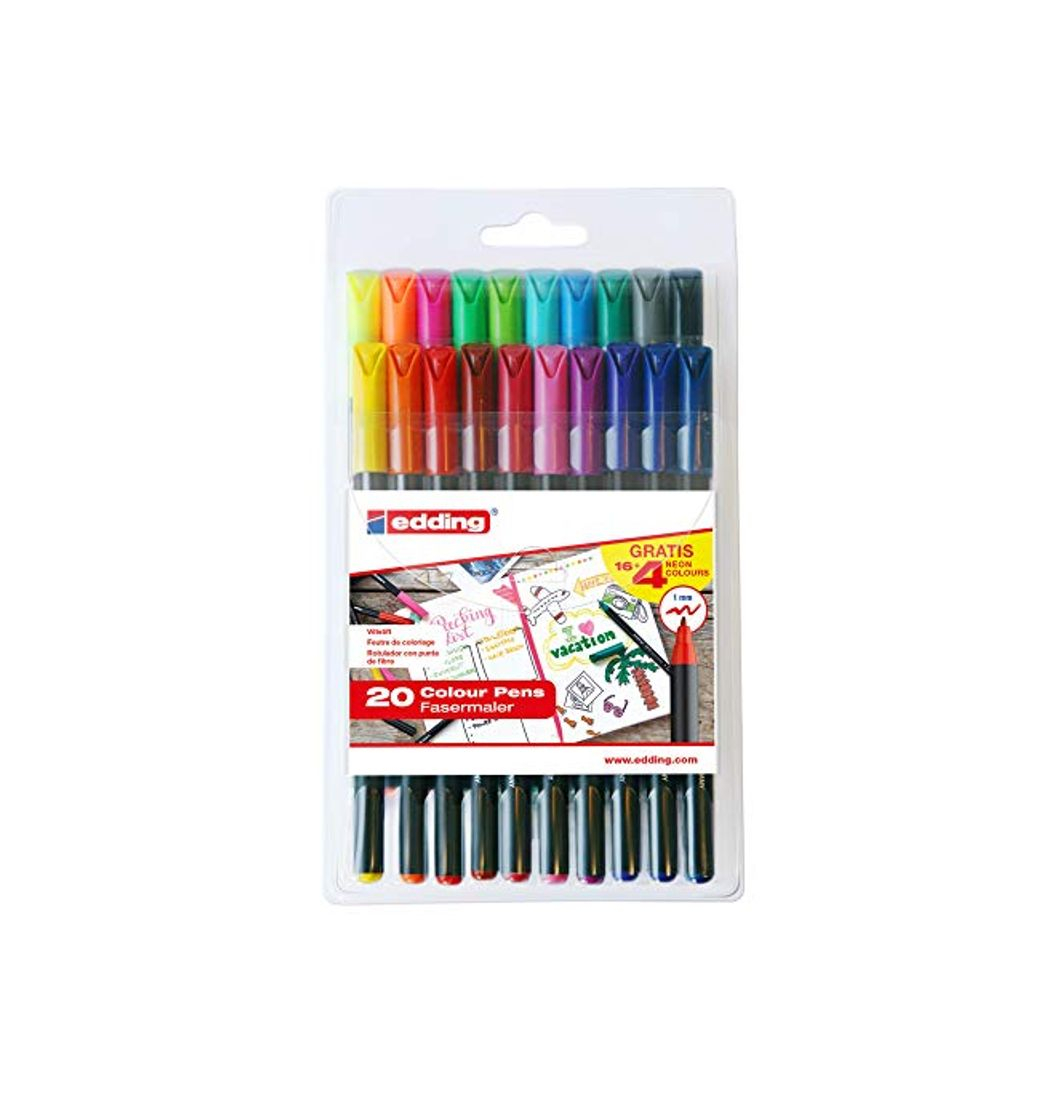 Social edding e1200-20S - PACK CON 16+4 ROT. 1200. COLORES. COLORES 1-12