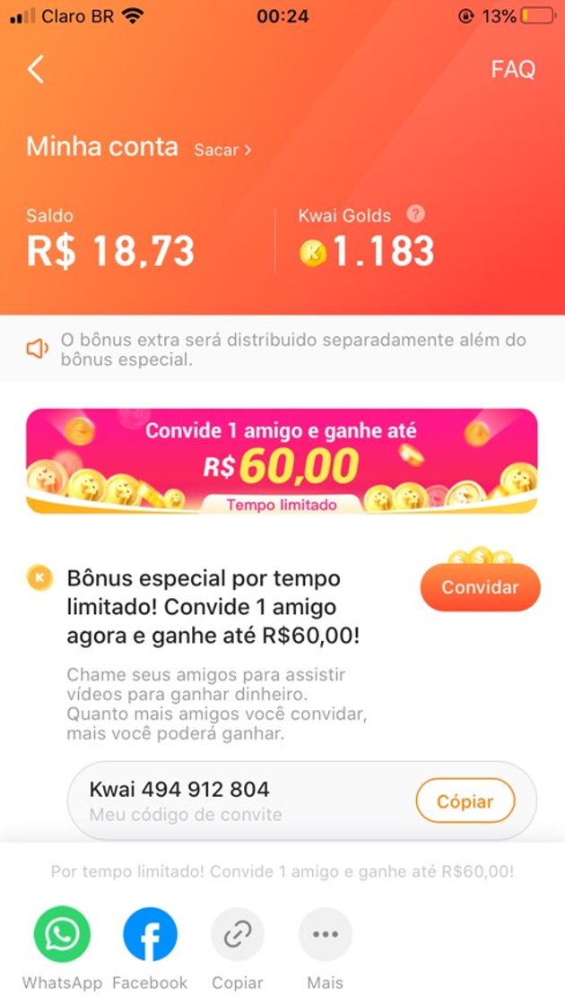 Fashion Baixe app kwai e comece a ganhar dinheiro 💰💰