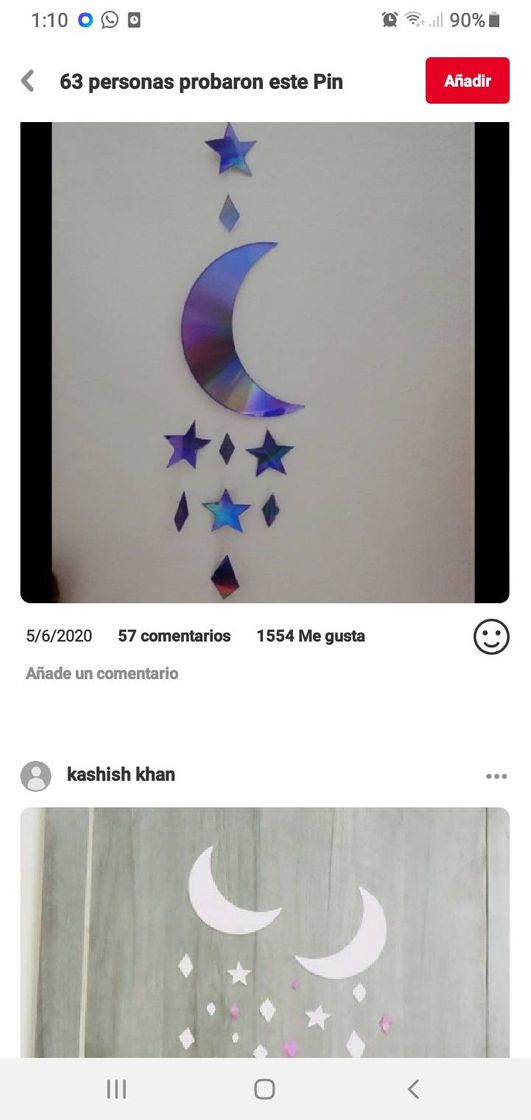 Social Colgante de luna y estrellas 