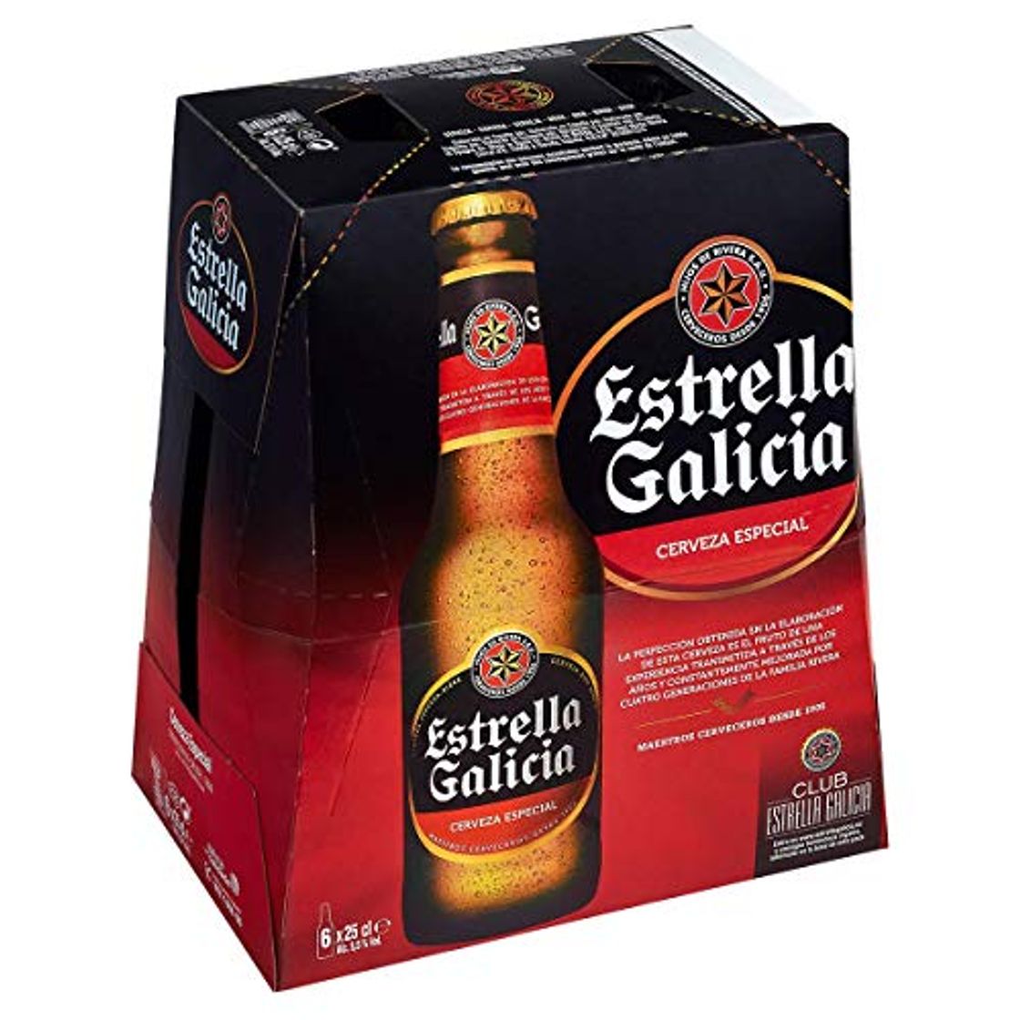 Places Estrella Galicia Cerveza Especial -Pack de 6 x 25 cl - Total