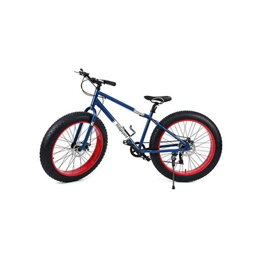 Ridgeyard 26" 7 Velocidad fat bike bicicleta de montaña Cruiser bike Bicicleta