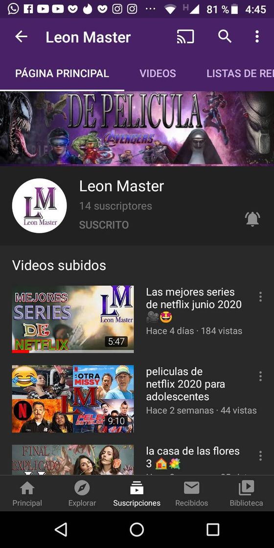 Fashion Canal de sugerencias para ver en Netflix león Master 