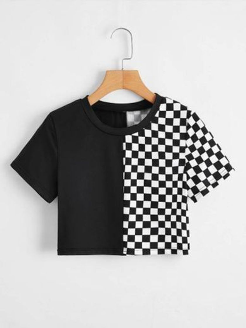 Social Camiseta Cuadros