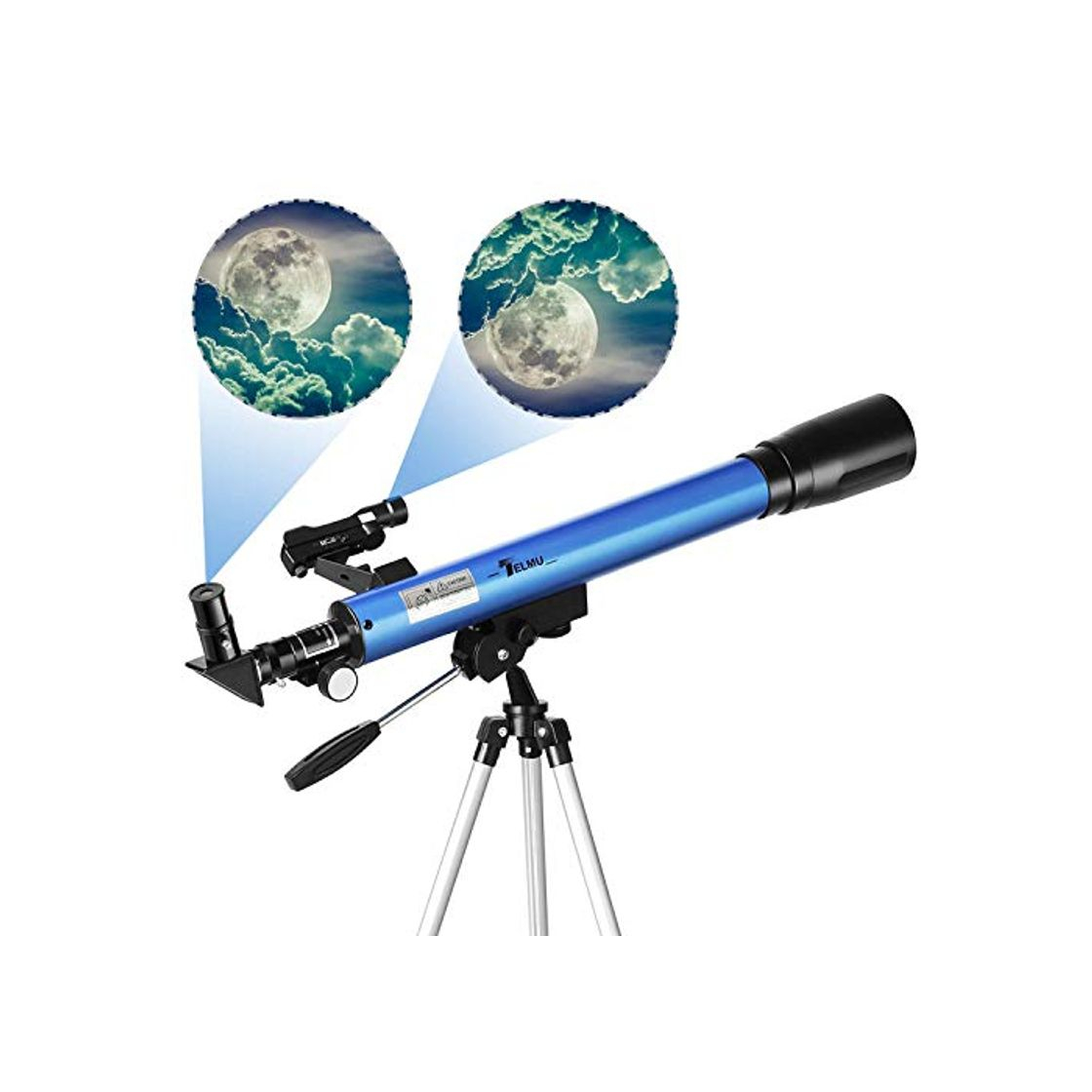Social TELMU Telescopio Astronómico - Telescopio Refractor F60050M