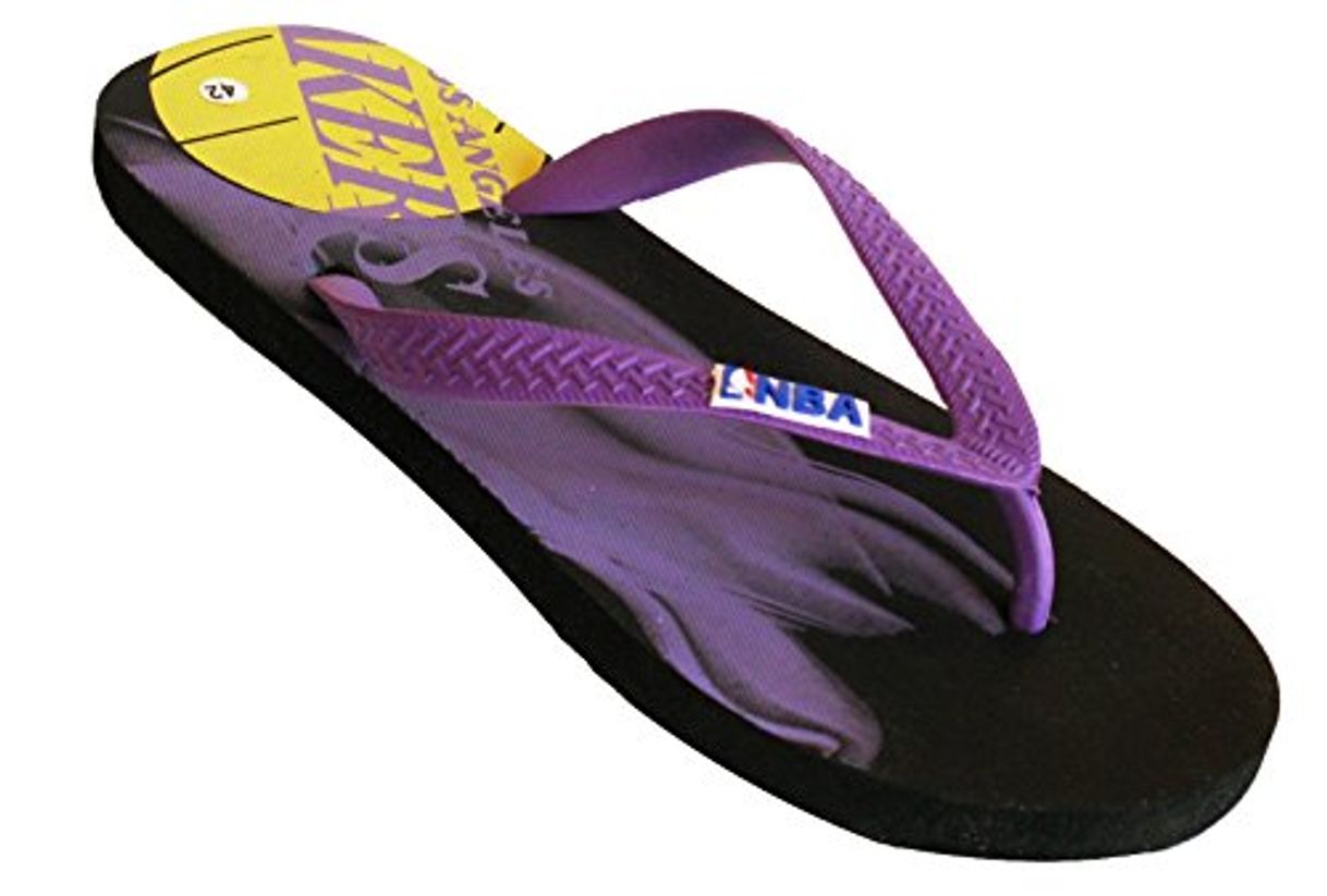 Fashion NBA Chanclas Flip Flop Los Angeles Lakers Negro Size