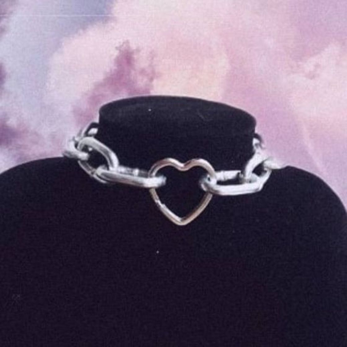 Social Choker cadena corazón 