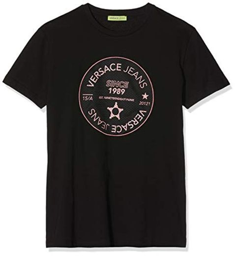 Versace Jeans Couture Man T-Shirt Camiseta de Tirantes, Negro