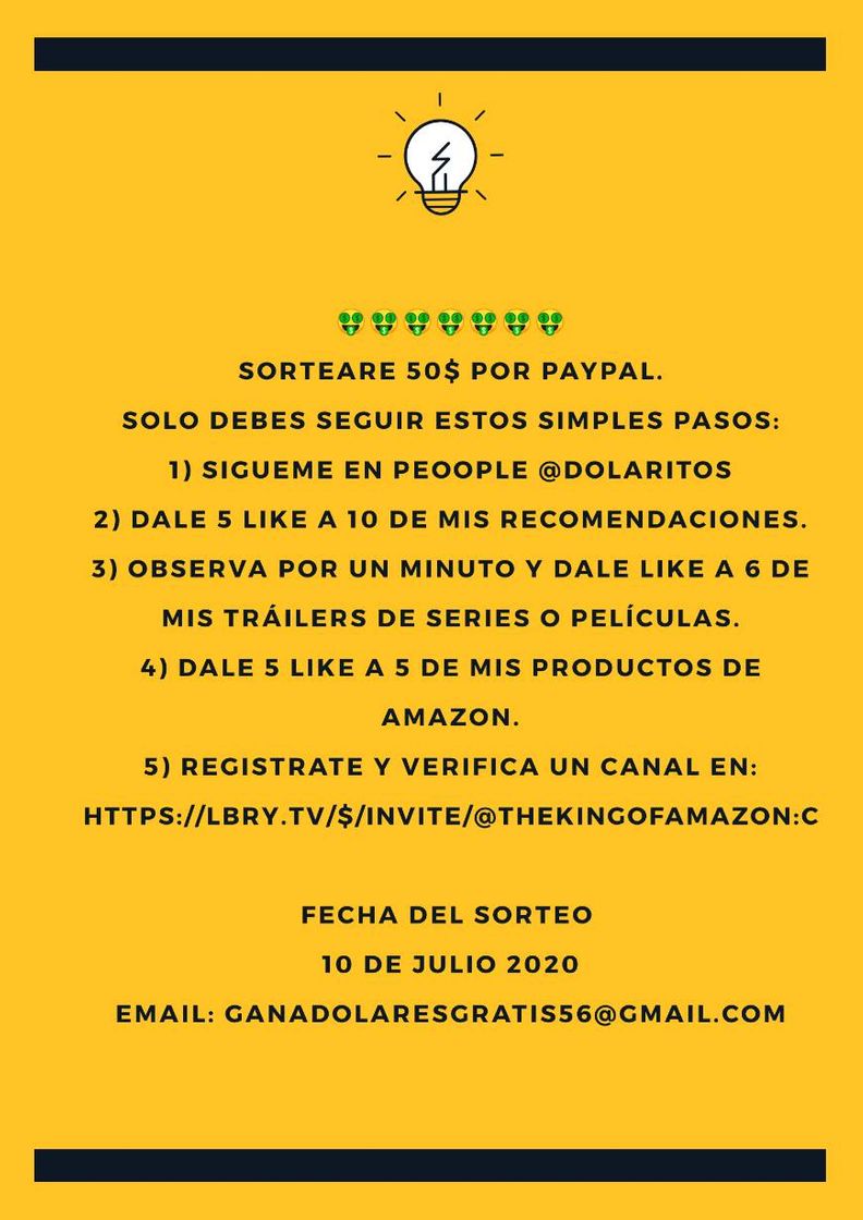 Social Te invito a participar por 50$ a PayPal.