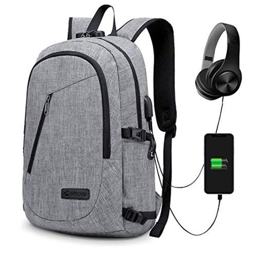 Anti-theft Business Laptop Backpack With USB Charge Port