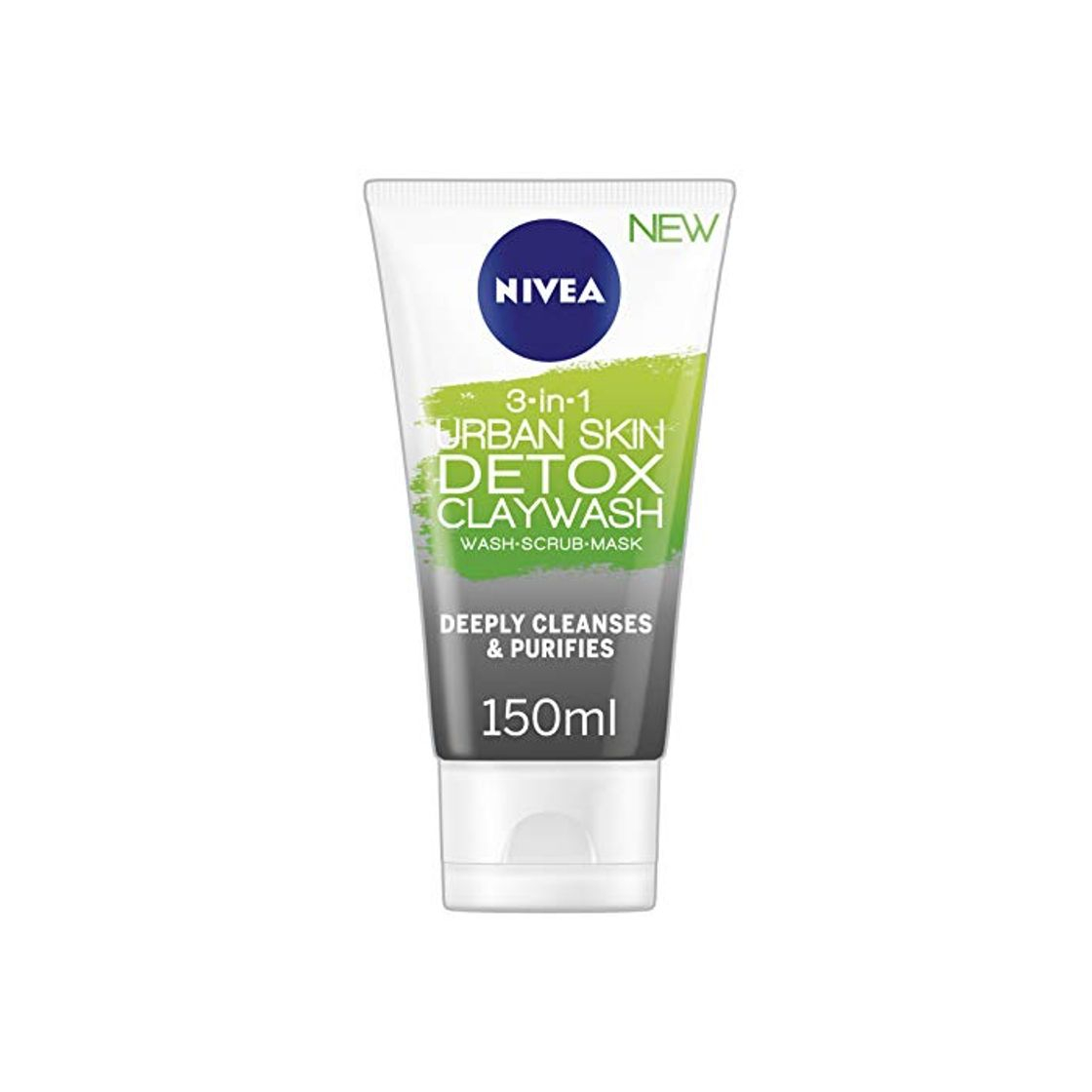 Belleza NIVEA Urban Detox - Máscara facial de arcilla con extracto de arroz