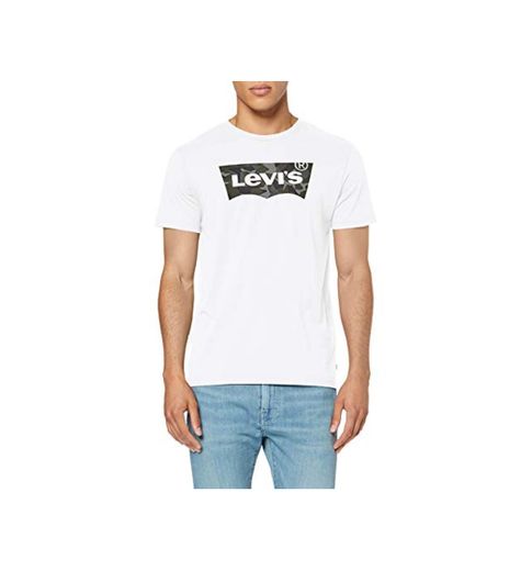 Levi's Housemark Graphic tee Camiseta, Blanco