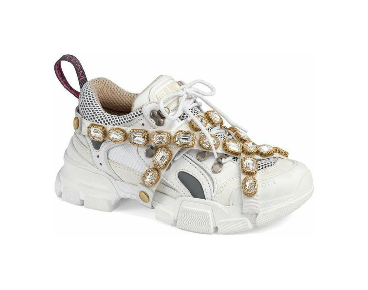 Fashion Gucci Flashtrek Tonal Hiker Sneaker with Chain Strap