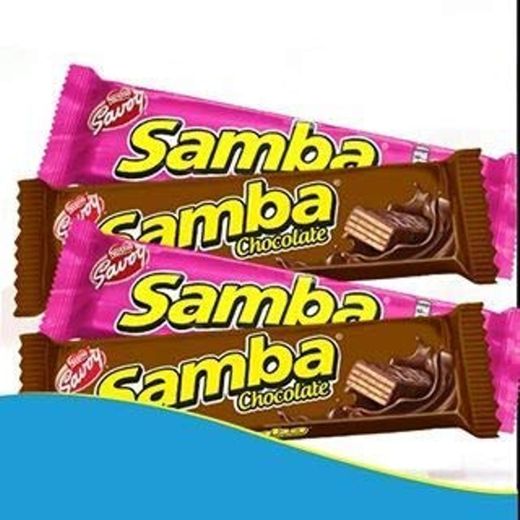 2 Samba Chocolate Savoy & 2 Samba Fresa Savoy 4 unit 32 g each