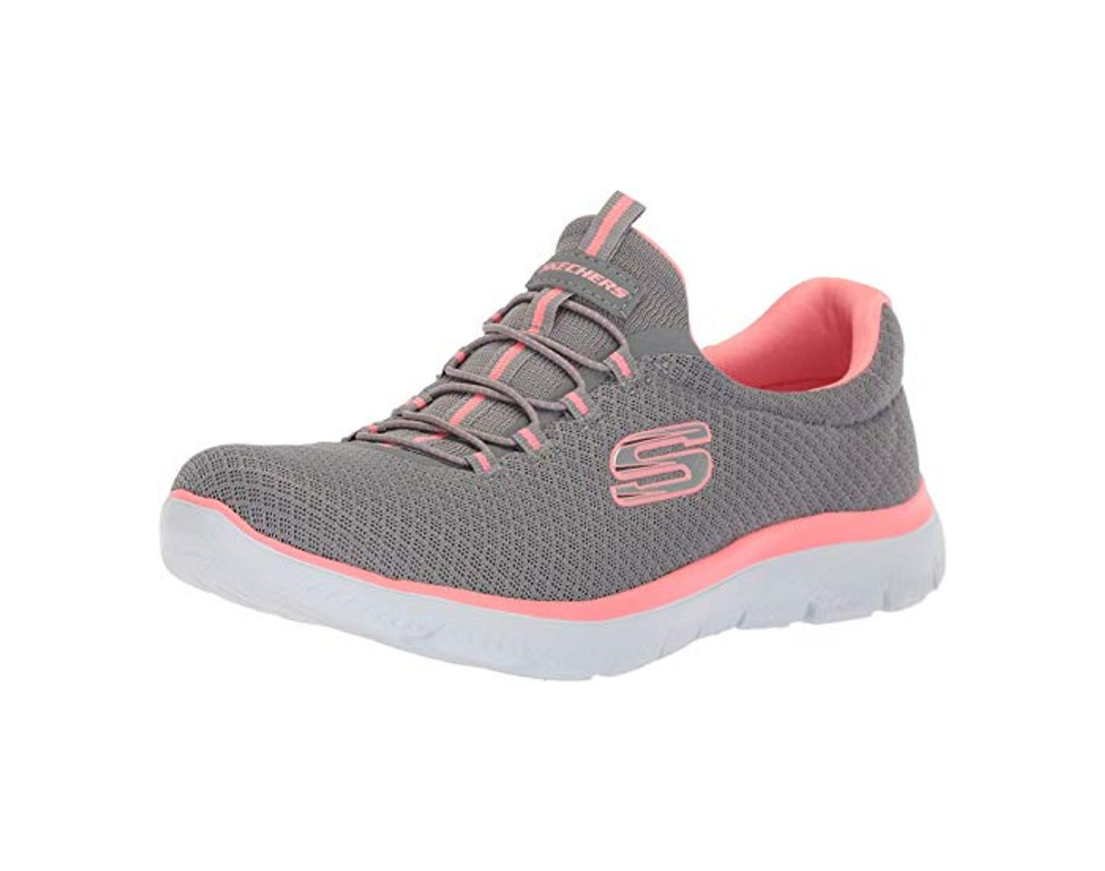 Fashion Skechers Women 12980 Low-Top Trainers, Grey