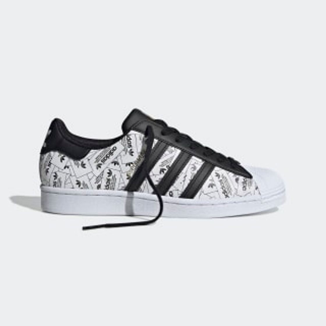 Moda Superstar White and Black Reflective Shoes | adidas US