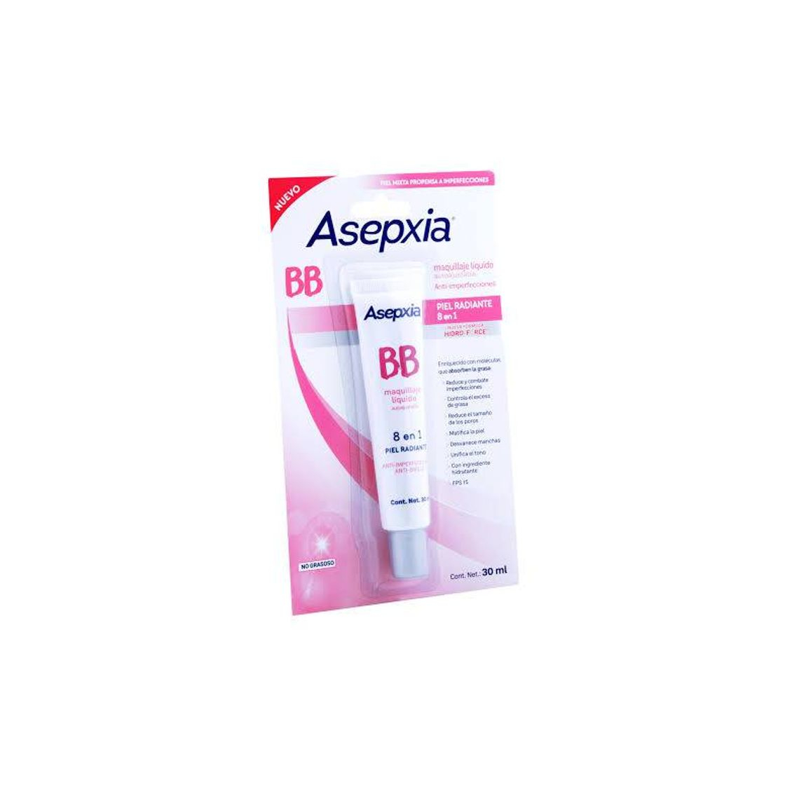 Product Asepxia BB Maquillaje Líquido Autoajustable

