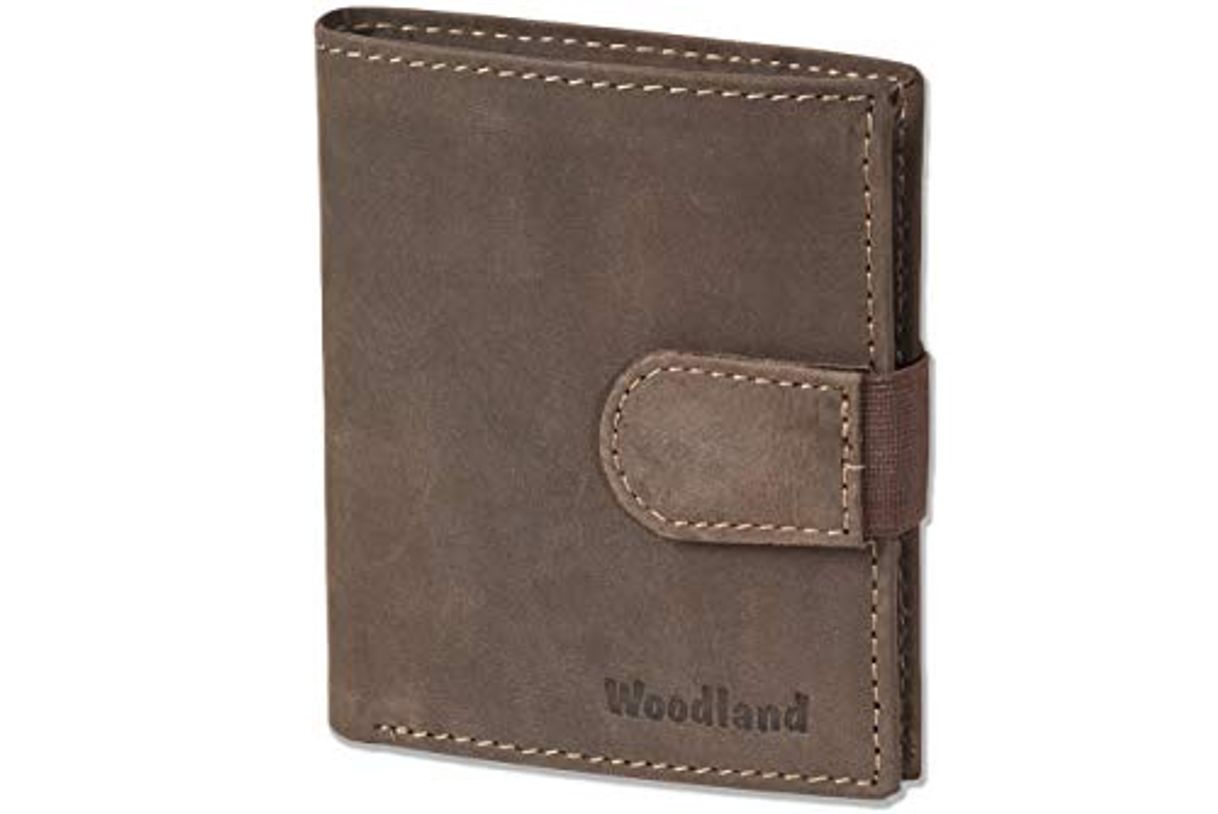 Productos Woodland - billetera Super-compacto con XXL tarjeteros para 18 tarjetas de cuero