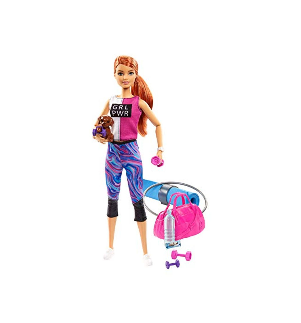 Product Barbie Bienesta, muñeca con ropa deportiva y accesorios, regalo para niñas y