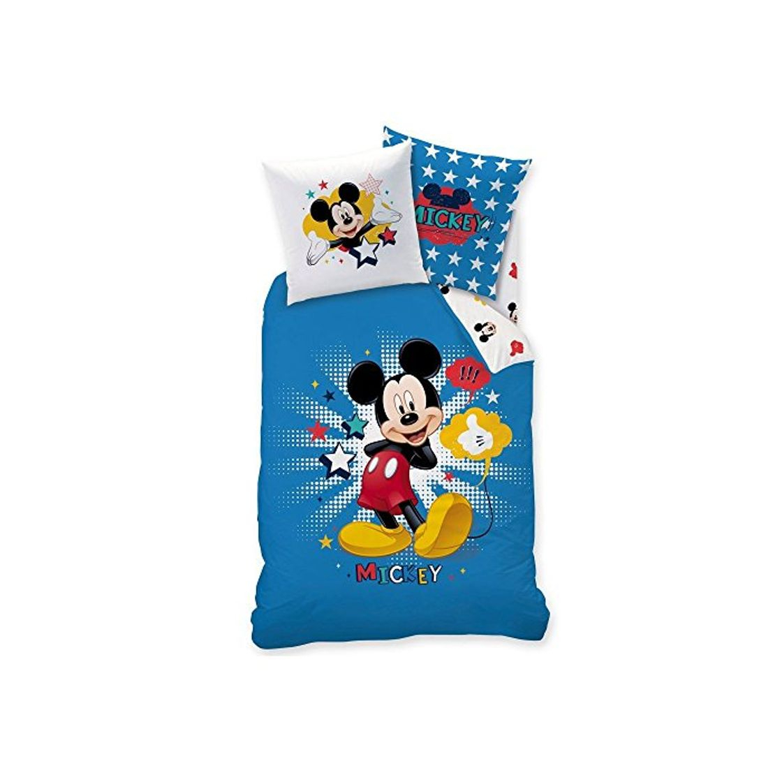 Productos Ropa de cama infantil de Mickey Mouse con estrellas en azul, 2 piezas – Almohada