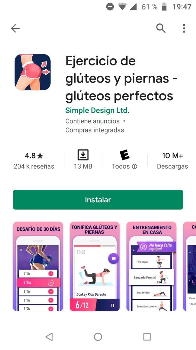 Apps Glúteos Perfectos💪