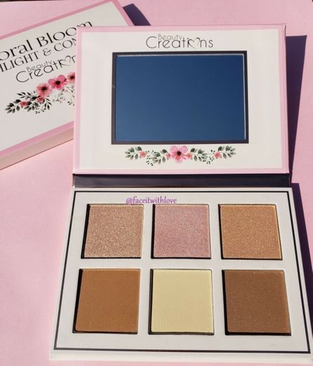 Floral Bloom Highlight & Contour Kit beauty creations 