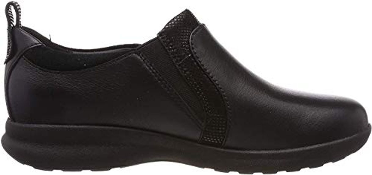 Product Clarks Un Adorn Zip, Mocasines, Negro