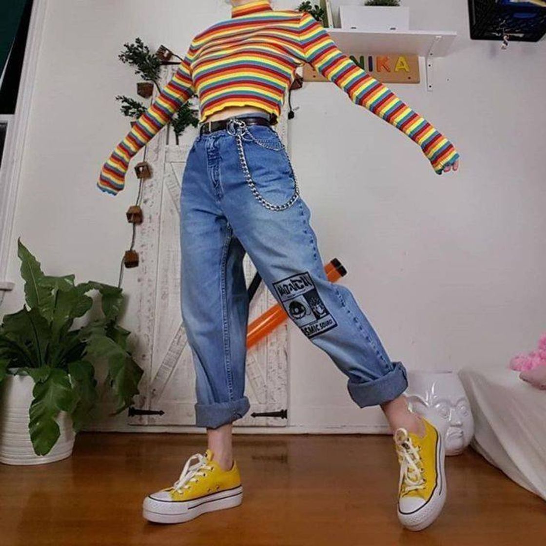 Social Outfits aesthetic suéter de rayas