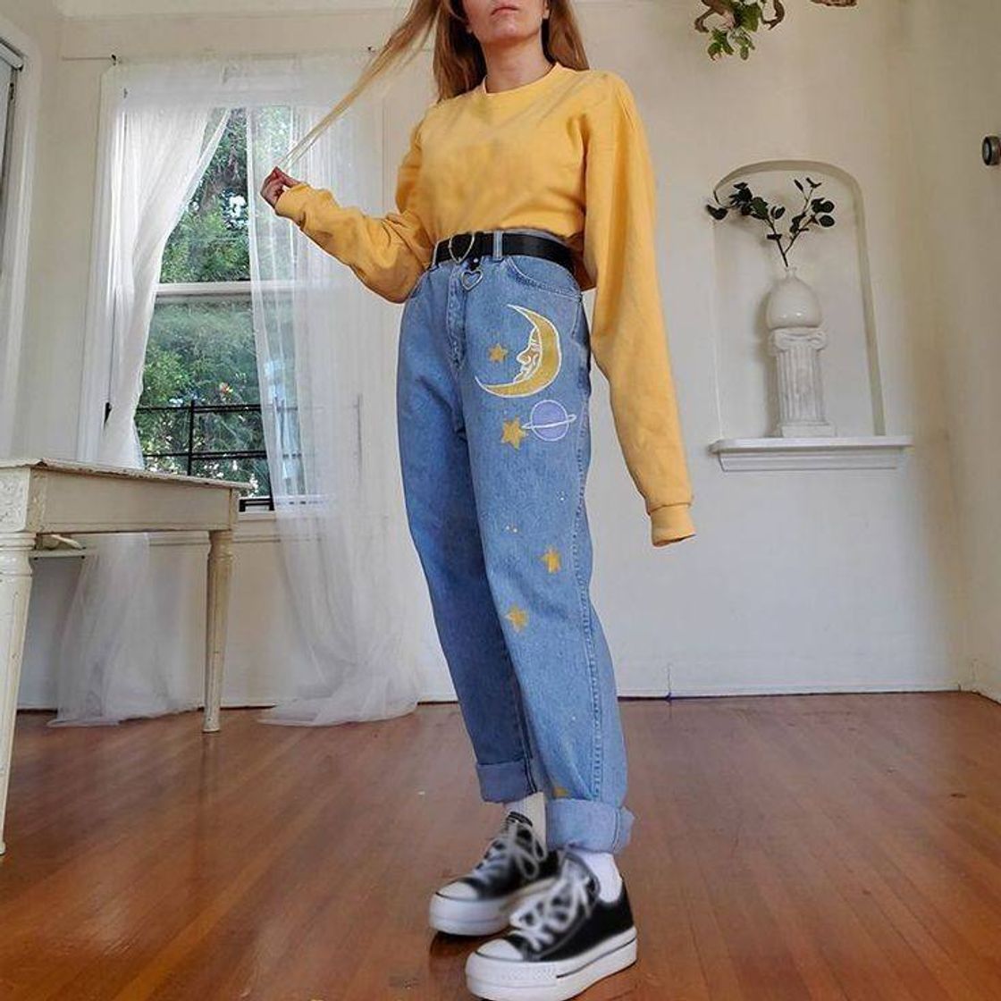 Social Outfit aesthetic amarillito 