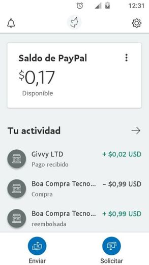 Con esta app gane $0.17 en menos de 10 mits directo a PayPal