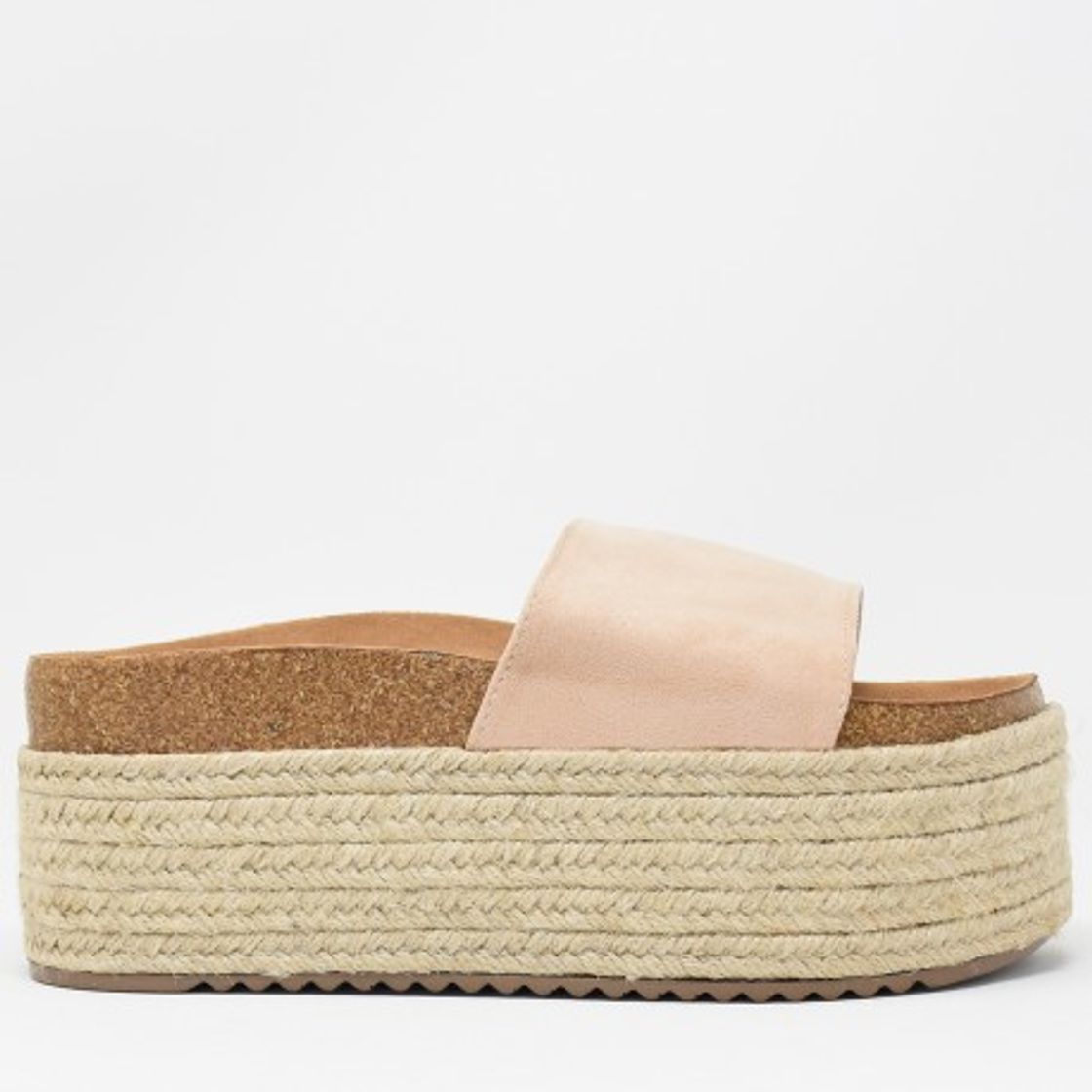 Moda Sandalias Plataforma Ancha Cocorico Nude